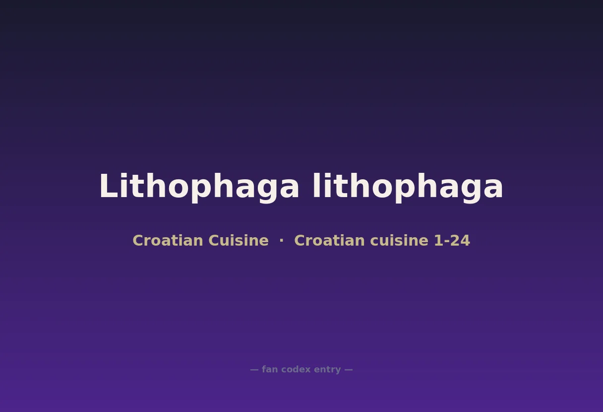 Lithophaga lithophaga