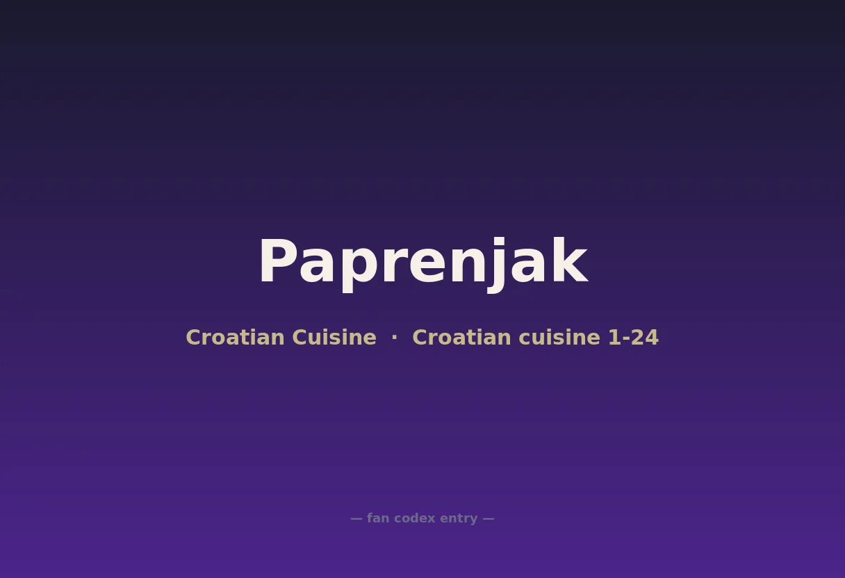 Paprenjak